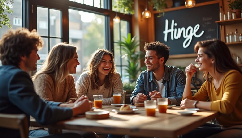 découvrez hinge, l'application de rencontre conçue pour vous aider à trouver l'amour authentique. avec son approche unique et conviviale, hinge aspire à devenir la meilleure amie de votre cœur, en vous connectant avec des personnes partageant vos valeurs et vos intérêts. rejoignez la communauté et explorez des relations significatives dès aujourd'hui!